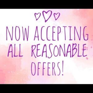 Reasonable offers accepted